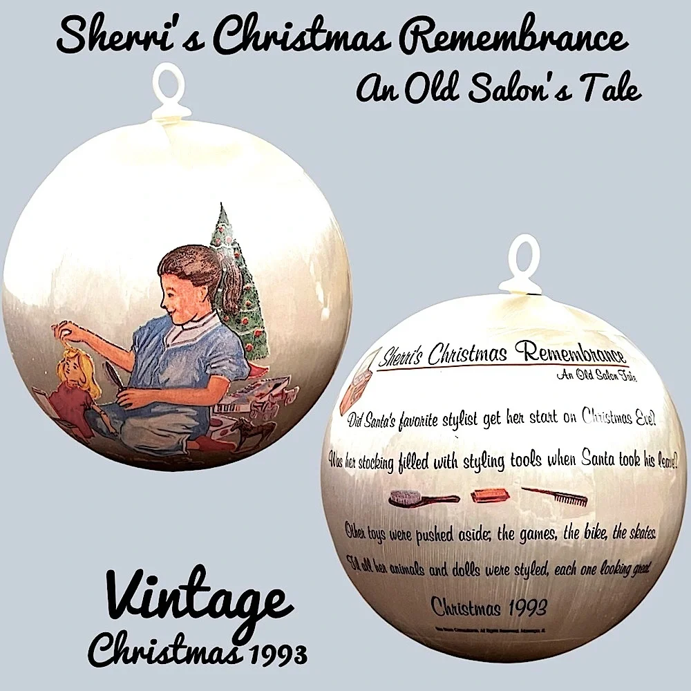 Vintage 1993 Sherris Christmas Remembrance An Old Salon Tale Holiday Ornament - Picture 2 of 5